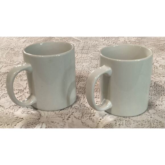 BIA Cordon Bleu White Christmas Tree Porcelain Mugs Set of 2 Coffee Cups - Picture 7 of 10